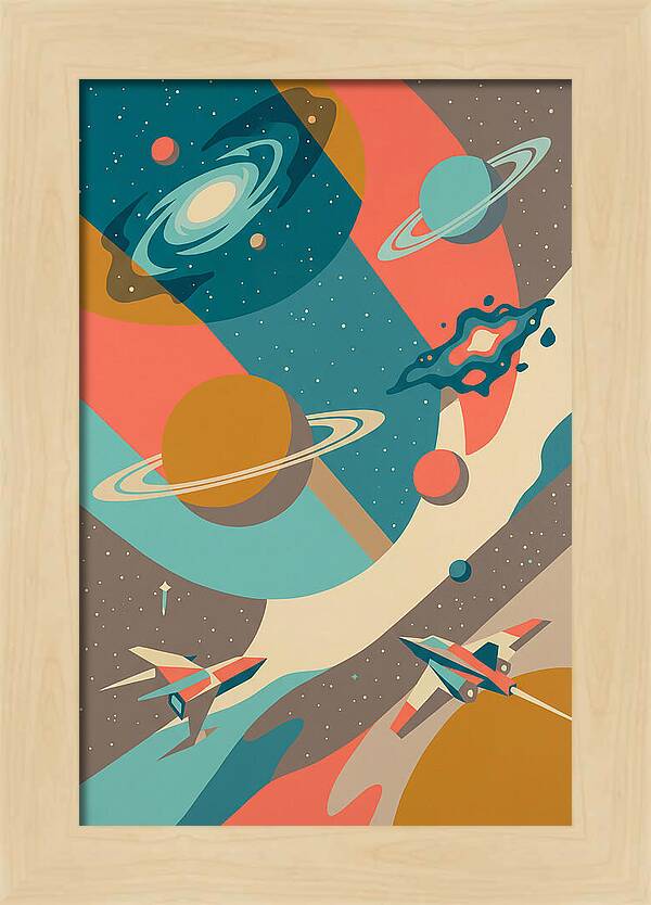 Galactic Journey Through Color
