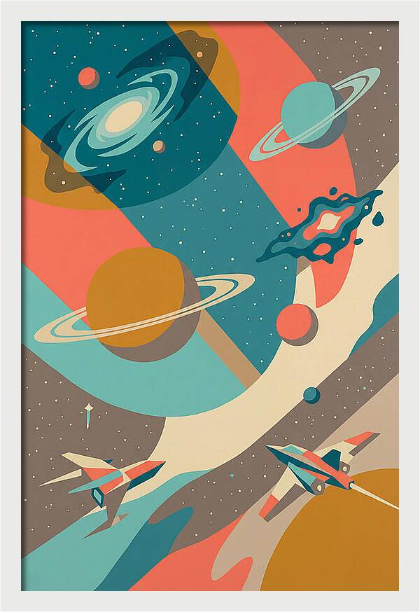 Galactic Journey Through Color
