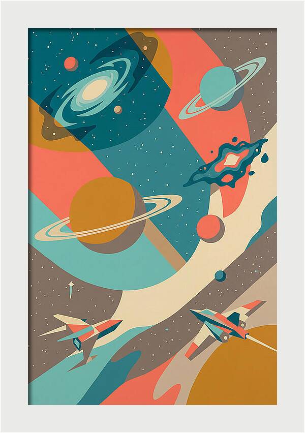 Galactic Journey Through Color