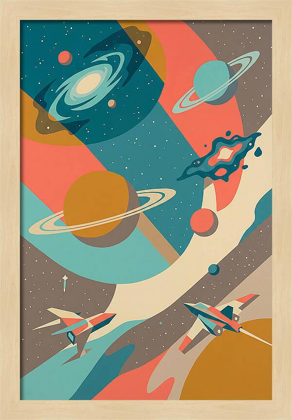 Galactic Journey Through Color