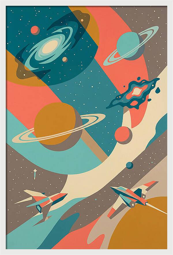 Galactic Journey Through Color