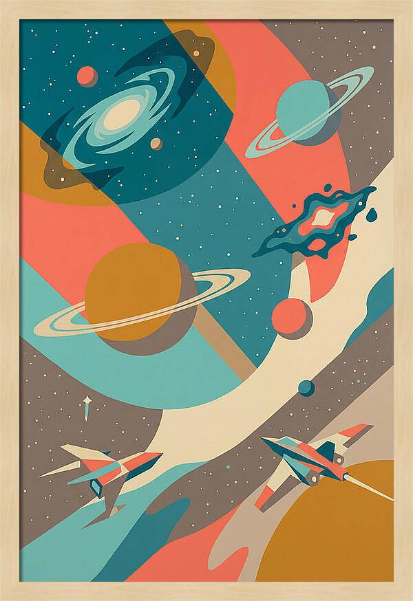 Galactic Journey Through Color