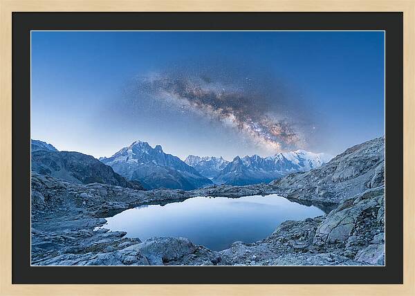 Galactic Reflections Over Mountains