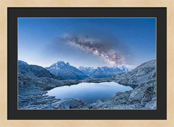 Galactic Reflections Over Mountains