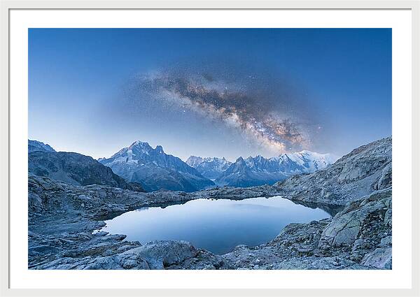 Galactic Reflections Over Mountains