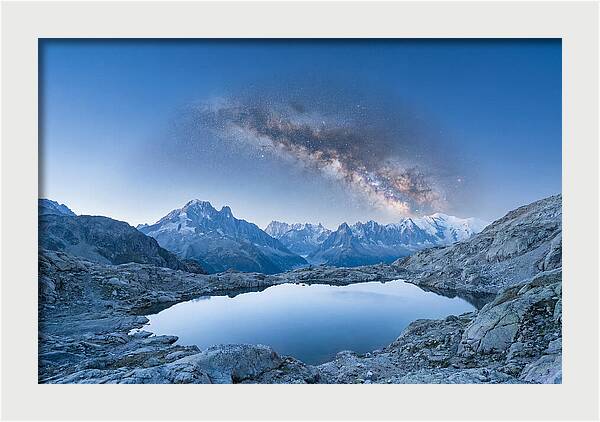 Galactic Reflections Over Mountains