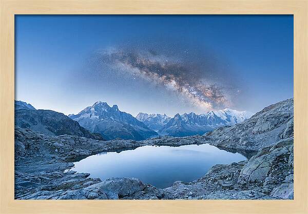 Galactic Reflections Over Mountains