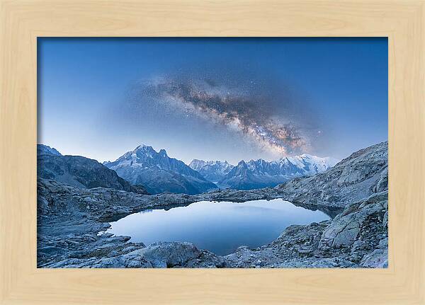 Galactic Reflections Over Mountains