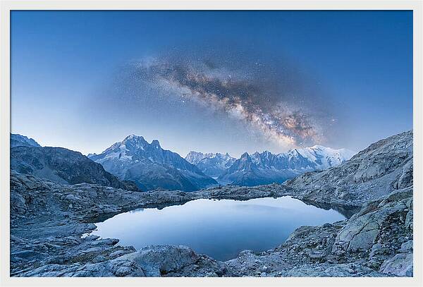 Galactic Reflections Over Mountains