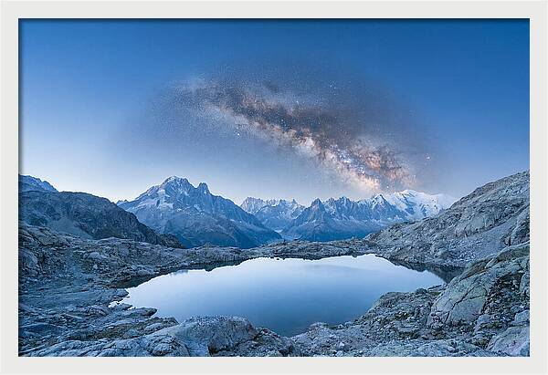 Galactic Reflections Over Mountains
