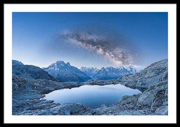 Galactic Reflections Over Mountains