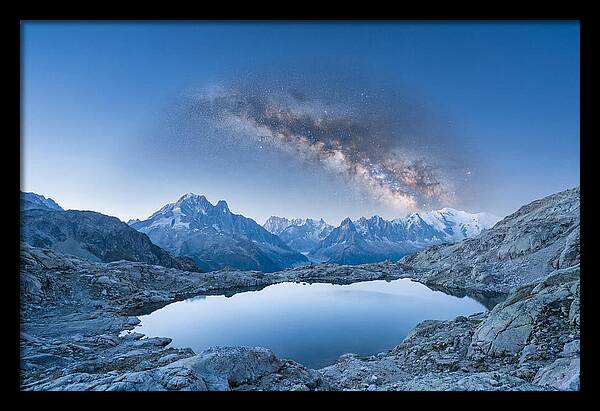 Galactic Reflections Over Mountains