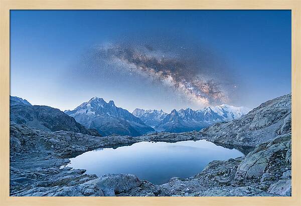 Galactic Reflections Over Mountains