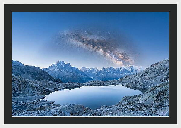 Galactic Reflections Over Mountains
