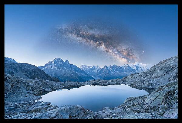 Galactic Reflections Over Mountains