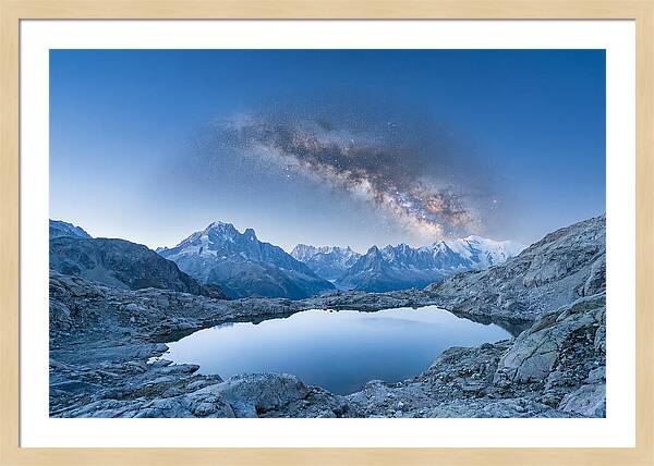 Galactic Reflections Over Mountains