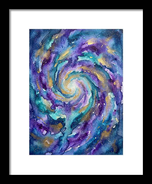 Galactic Swirl In Watercolor