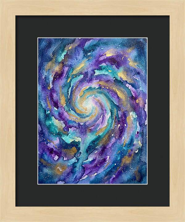 Galactic Swirl In Watercolor