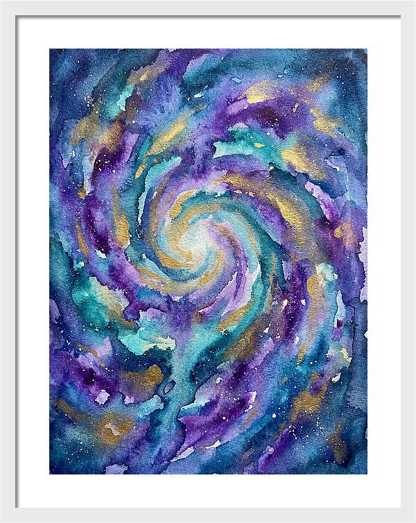 Galactic Swirl In Watercolor