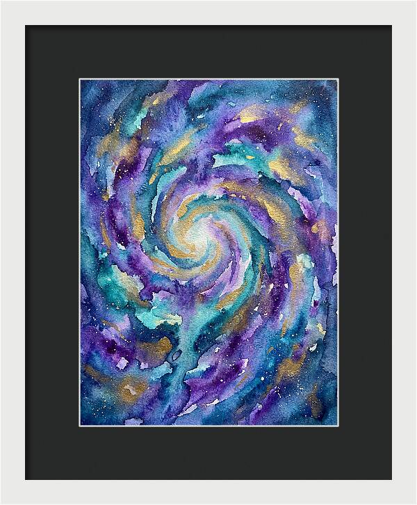 Galactic Swirl In Watercolor