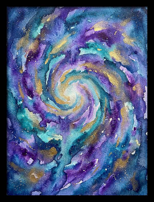 Galactic Swirl In Watercolor