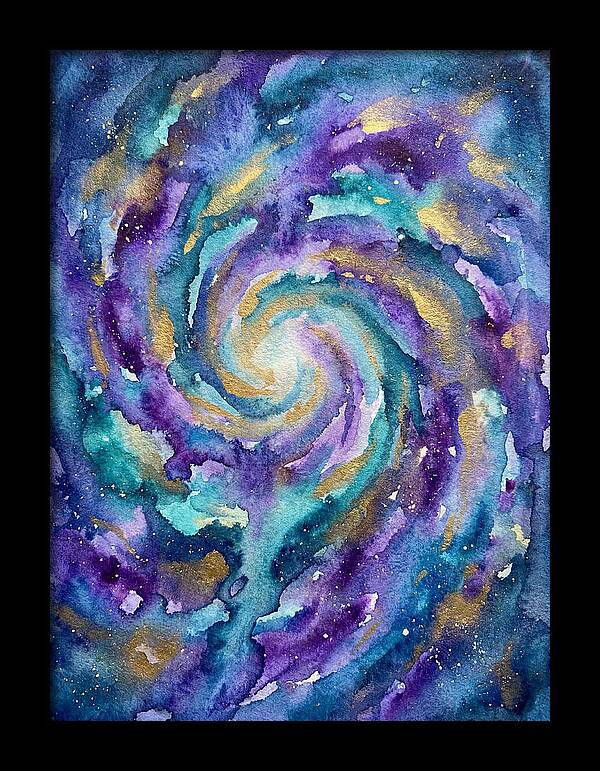 Galactic Swirl In Watercolor