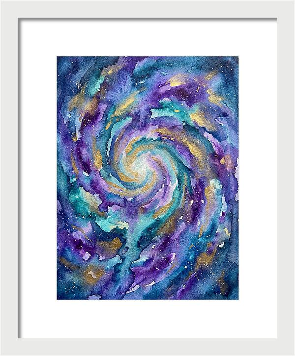 Galactic Swirl In Watercolor