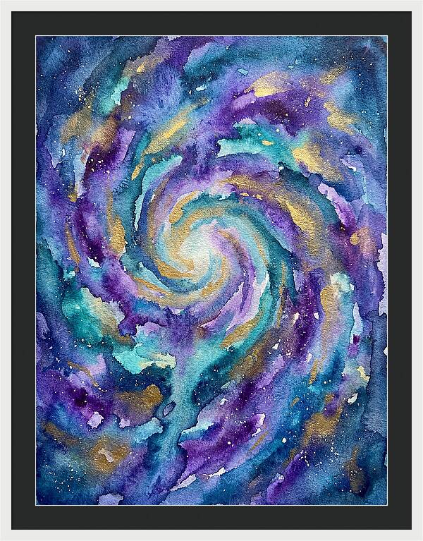 Galactic Swirl In Watercolor