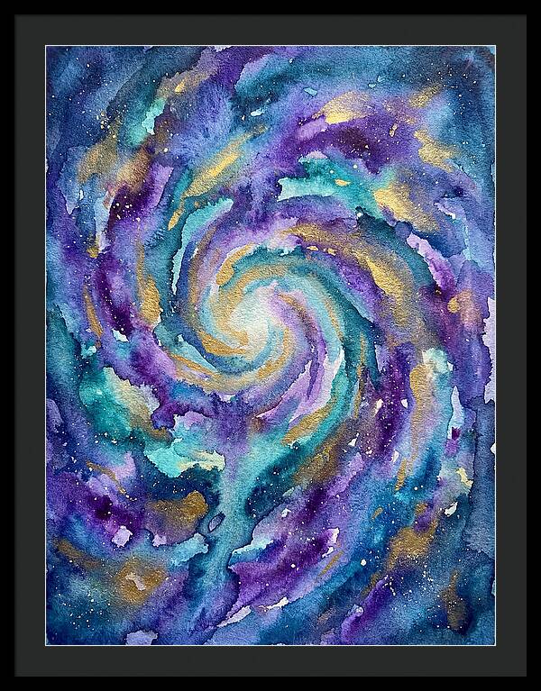 Galactic Swirl In Watercolor