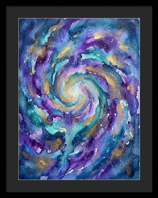 Galactic Swirl In Watercolor