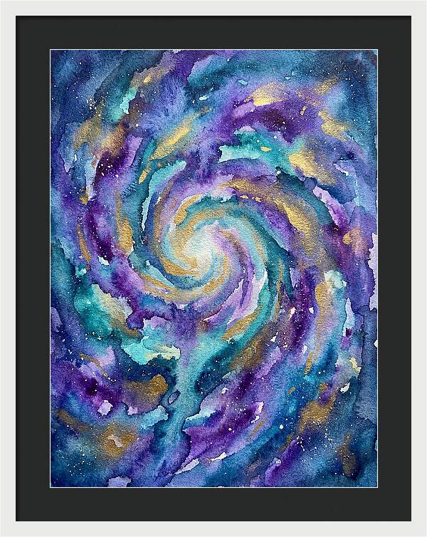 Galactic Swirl In Watercolor