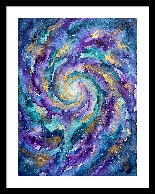 Galactic Swirl In Watercolor