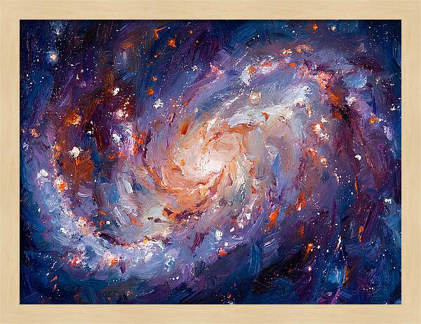 Galactic Swirl Of Color