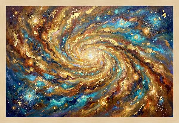 Galactic Swirl Of Colors