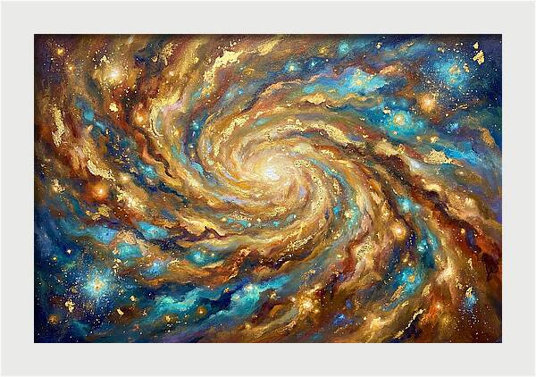 Galactic Swirl Of Colors