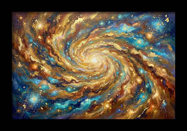 Galactic Swirl Of Colors