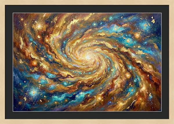 Galactic Swirl Of Colors