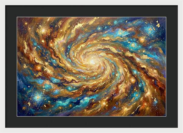 Galactic Swirl Of Colors