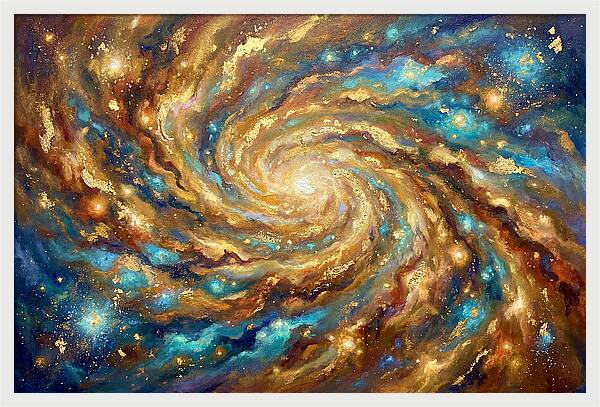 Galactic Swirl Of Colors