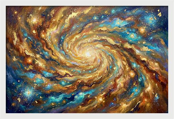 Galactic Swirl Of Colors