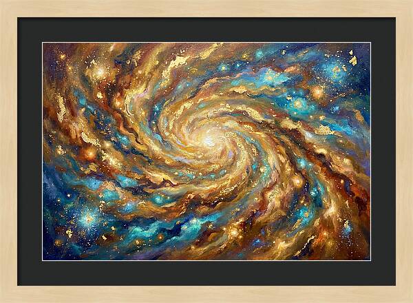 Galactic Swirl Of Colors