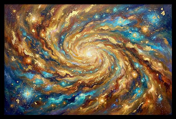 Galactic Swirl Of Colors
