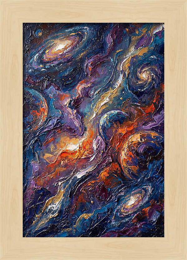 Galactic Whirls Of Color