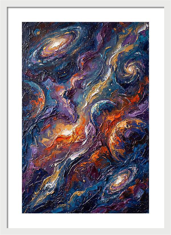 Galactic Whirls Of Color