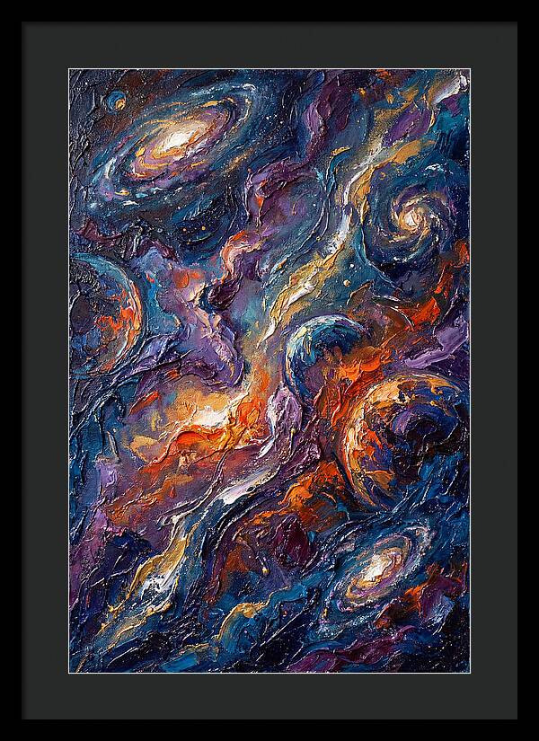 Galactic Whirls Of Color