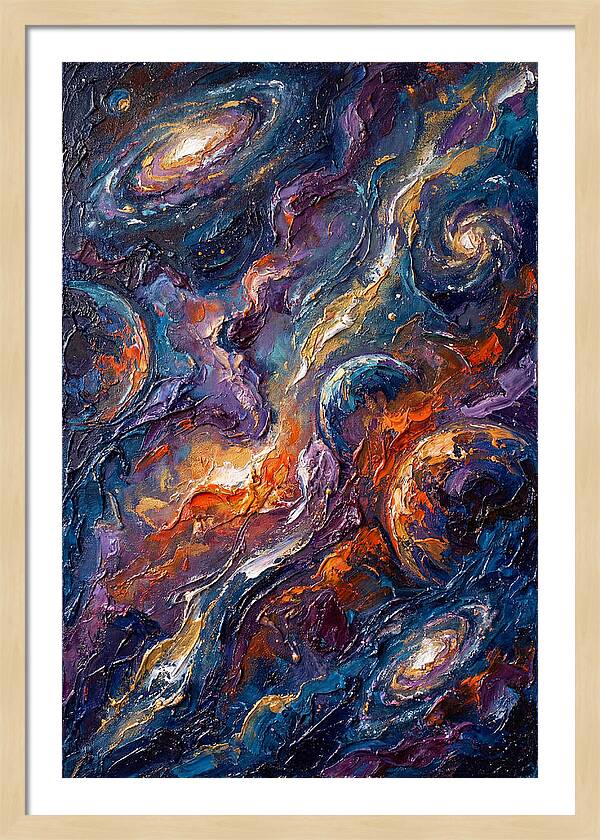 Galactic Whirls Of Color