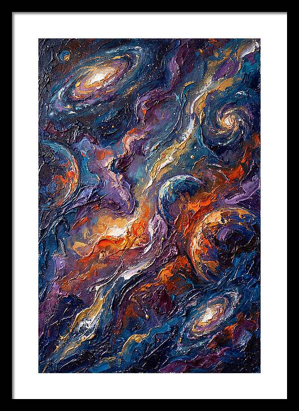Galactic Whirls Of Color