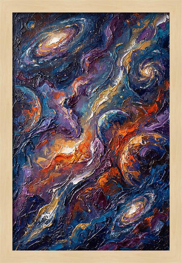 Galactic Whirls Of Color