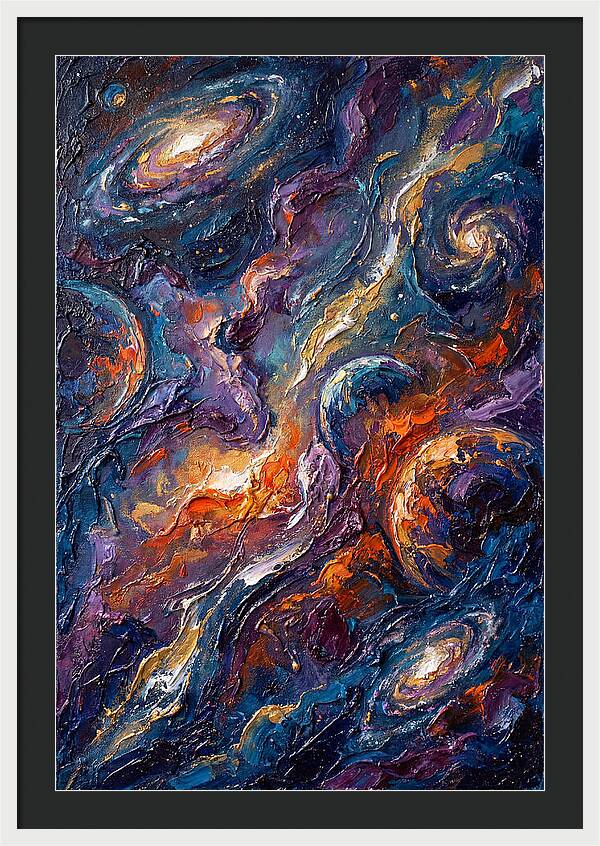 Galactic Whirls Of Color