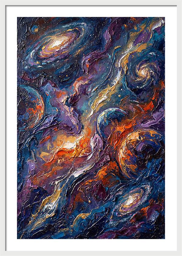 Galactic Whirls Of Color